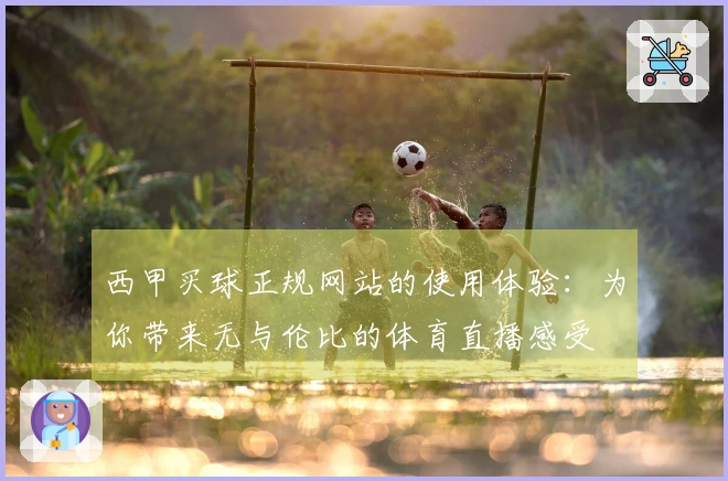 西甲买球正规网站的使用体验：为你带来无与伦比的体育直播感受